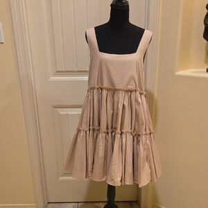 Anthropologie Mable Babydoll Tiered Mini Dress, Size L